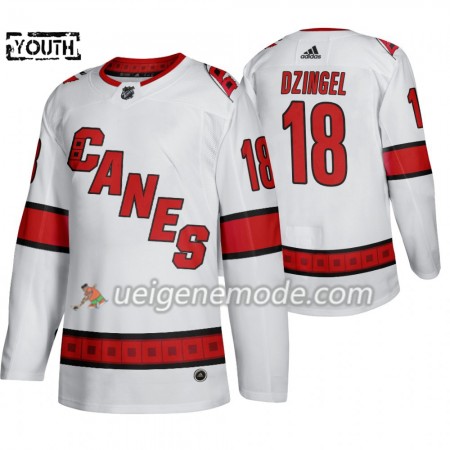Kinder Eishockey Carolina Hurricanes Trikot Ryan Dzingel 18 Adidas 2019-2020 Weiß Authentic